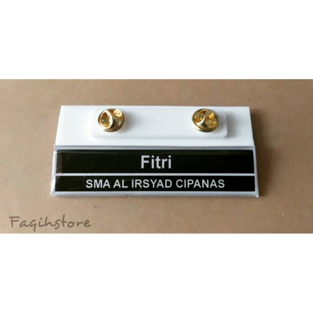 PAPAN NAMA AKRILIK PAKU KUPU-KUPU/NAMETAG/NAMA DADA/PIN NAMA RESIN