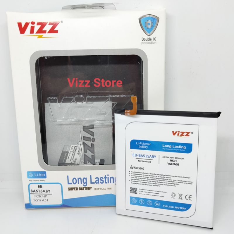 Baterai Batre Vizz EB-BA515ABY Samsung A51 BA515ABY ORIGINAL Vizz