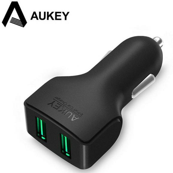 Charger Mobil/ Car Charger Aukey 2 Port Charger Samsung Charger Iphone | CHARGER MOBIL