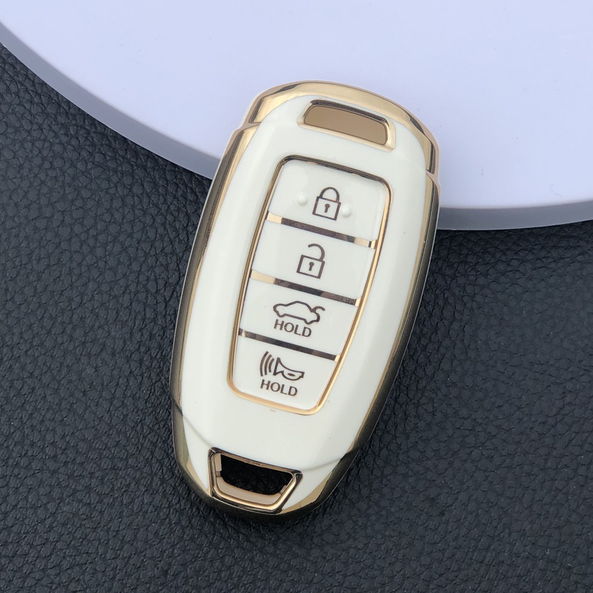 Casing Kunci Mobil Hyundai Palisade SEL Veloster Santa Fe Ev Encino Solaris Azera Grandeur Ig Accent 4 Tombol