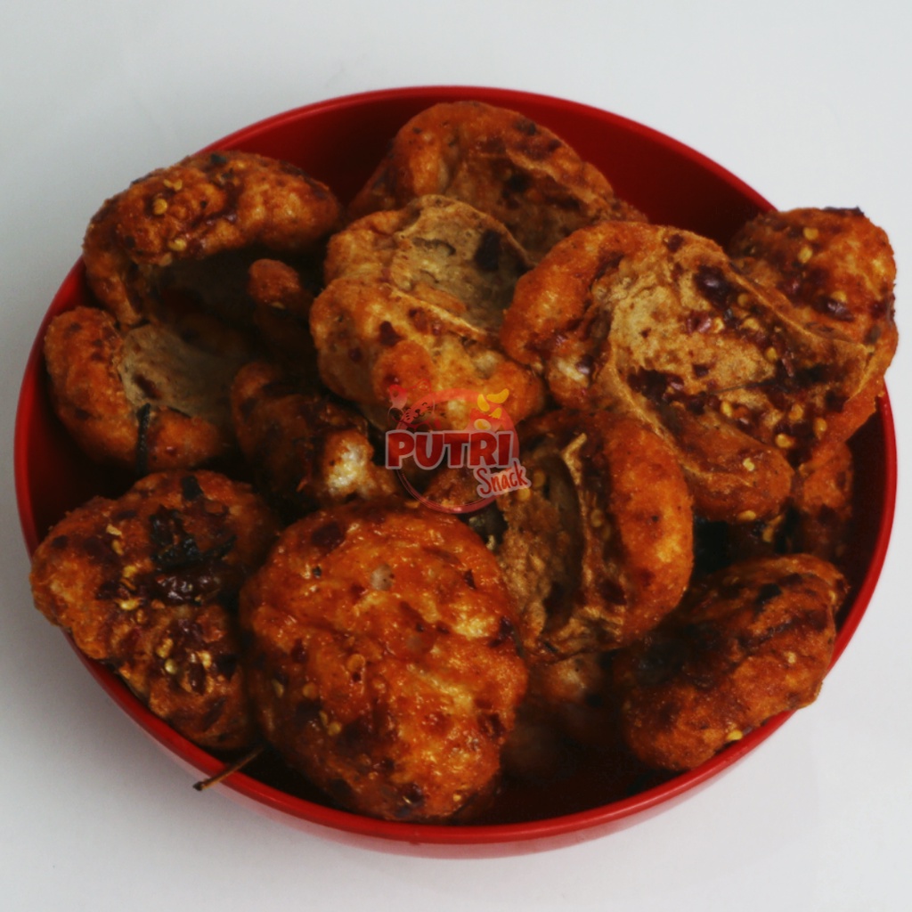 Cuankie Tahu Bumbu Seblak kering 20 Buah Extra Daun Jeruk