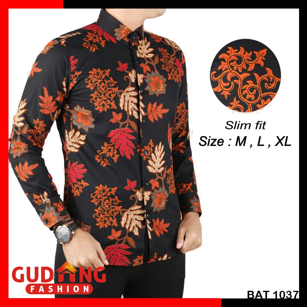 Kemeja Batik Casual Pria Modern BAT 1037