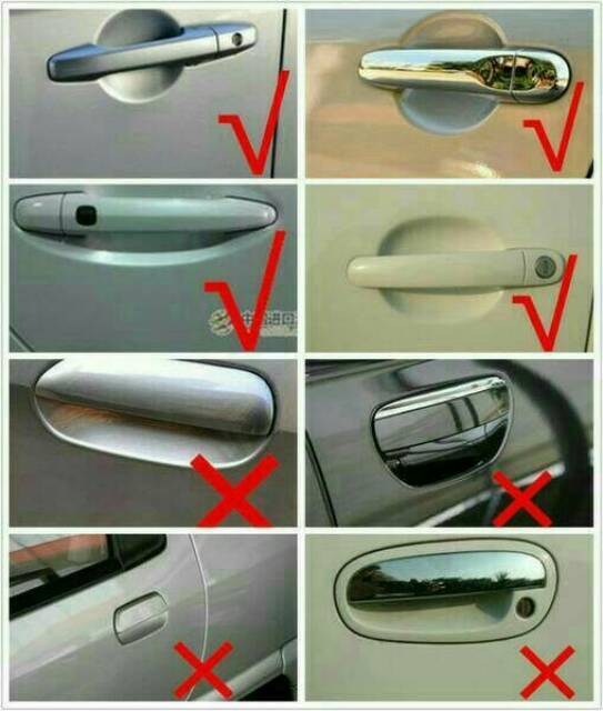 Stiker import pelindung Handle Pintu sticker Gagang Mobil anti gores