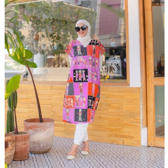 Daster Lowo V bu tejo busui pekalongan Jumbo adem  harga pabrik kualitas terbaik