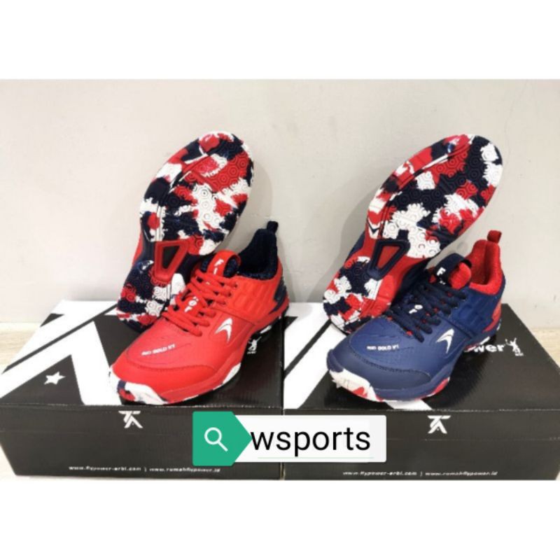 Sepatu Badminton Flypower Rio Gold V1 Original