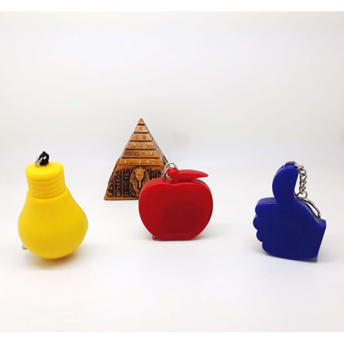 Gantungan Kunci Meteran Lampu / Keychain Lampu Key Chain Alat Pengukur 1 Meter Multifungsi Souvenir