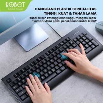 Keyboard USB ROBOT RK20 Black