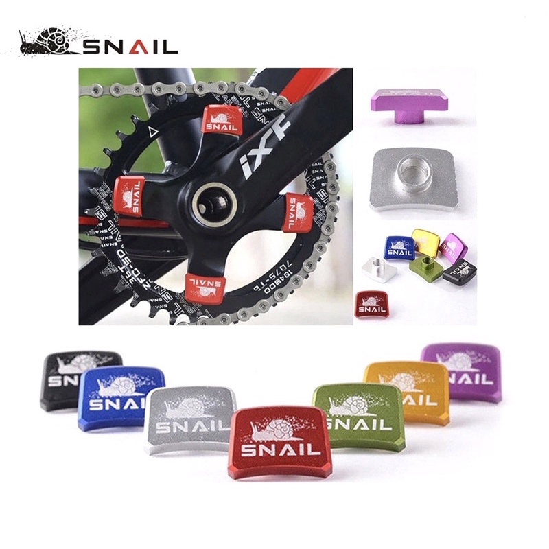 BAUT CHAINRING SNAIL KOTAK SINGEL BOLT CRANK mtb sepeda lipat nut