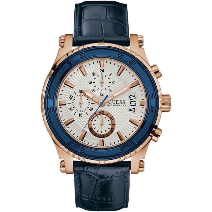 GUESS W0673G6 Pinnacle - Jam Tangan Pria - Biru