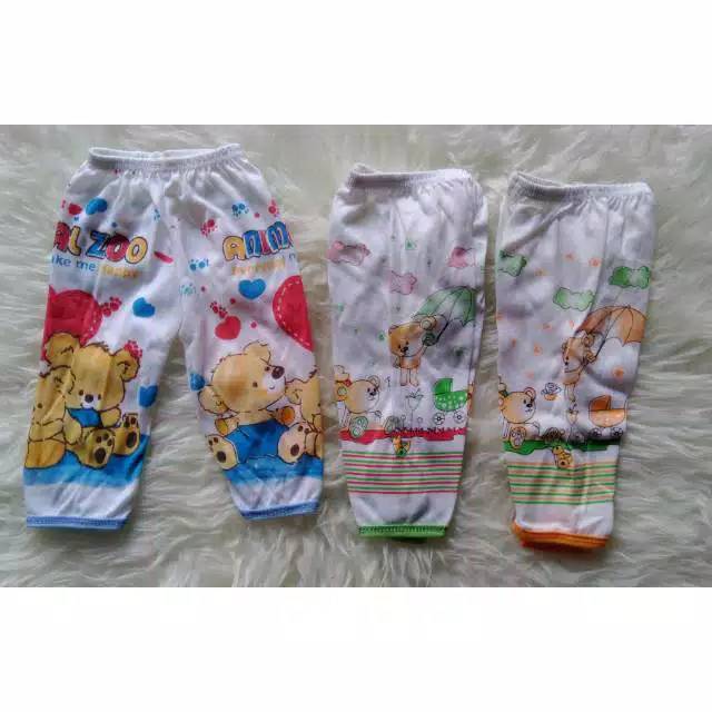 12 Pcs Celana Panjang Bayi Putih