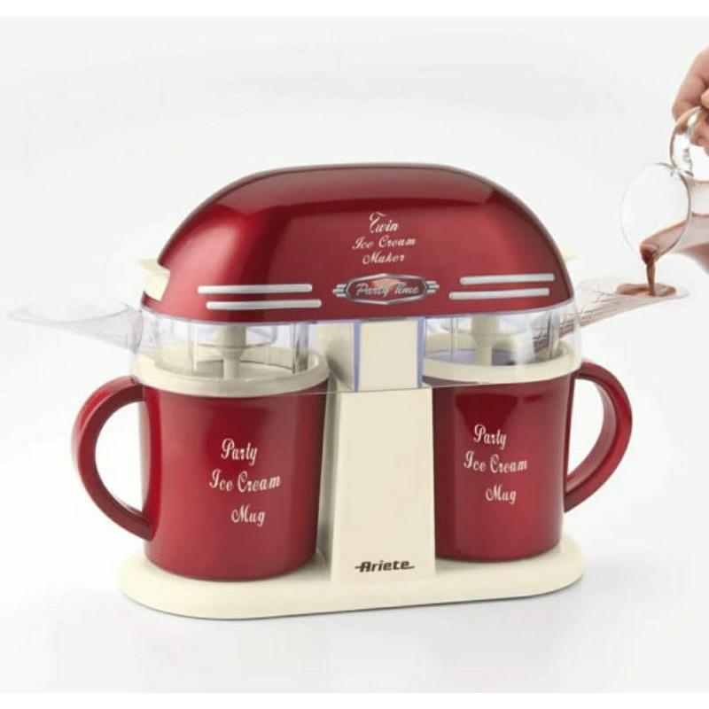 Twin Mesin Pembuat Es Krim
