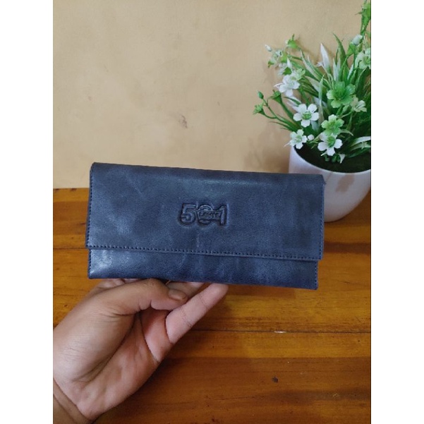 dompet kulit asli pria wanita panjang crazy horse