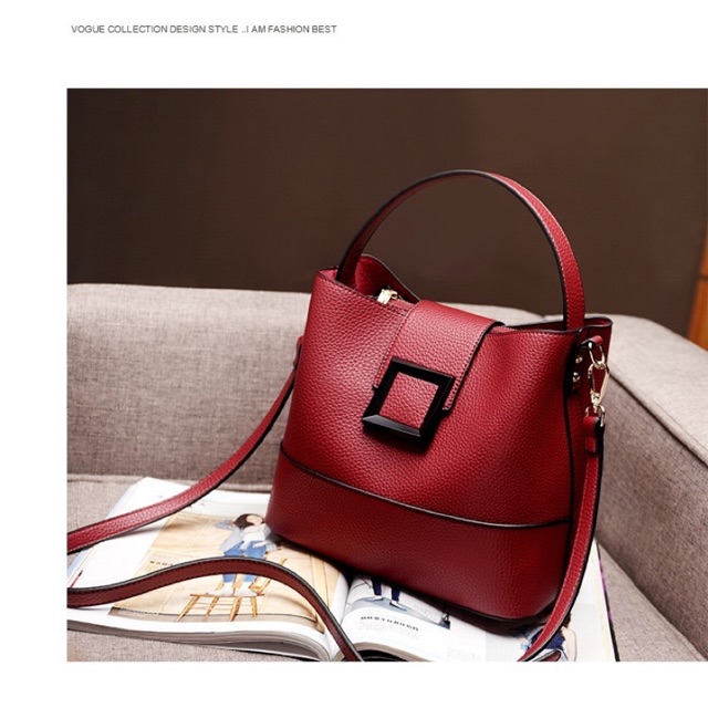 NEW Tas Sling Bag Stylish KUNCI-KOTAK Free 2 tali Selempang