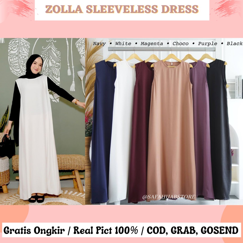 ZOLLA SLEEVELESS DRESS / PAKAIAN WANITA