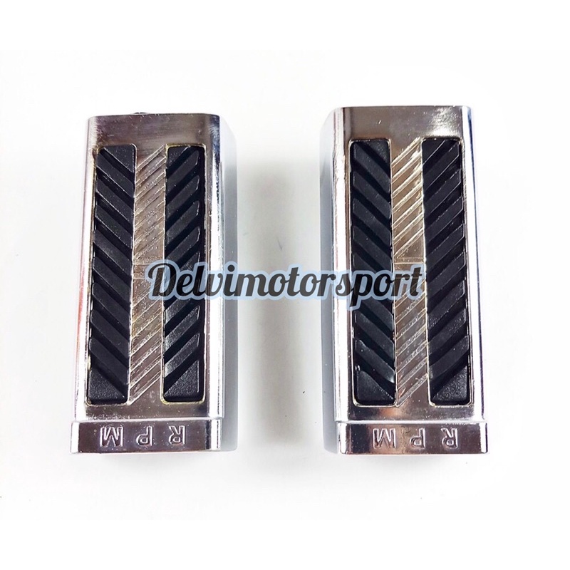 Foot Step Depan Besi RPM Chrome Motor Honda Yamaha Bebek Dll Universal Variasi Bar Step