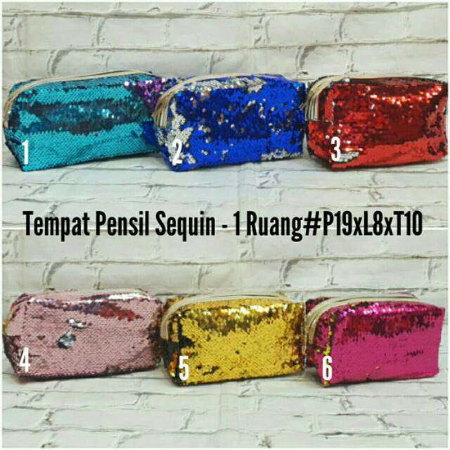 

Tempat Pensil Sequin - 1 Ruang