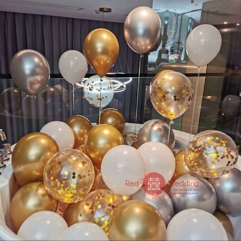 [MIXED] Balon Pesta Party bahan latex dekorasi acara Birthday / Wedding / Proposal / Anniversary / Baby Shower / Bridal Shower