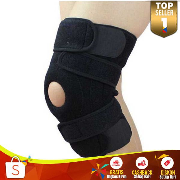 Penyangga Lutut Perlengkapan Olahraga Mountaineering Kneepad Power Brace Murah Pencegah Cidera