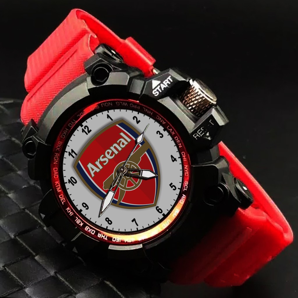 (EXCLUSIVE) JAM TANGAN ARSENAL 2 (STRAP WARNA)