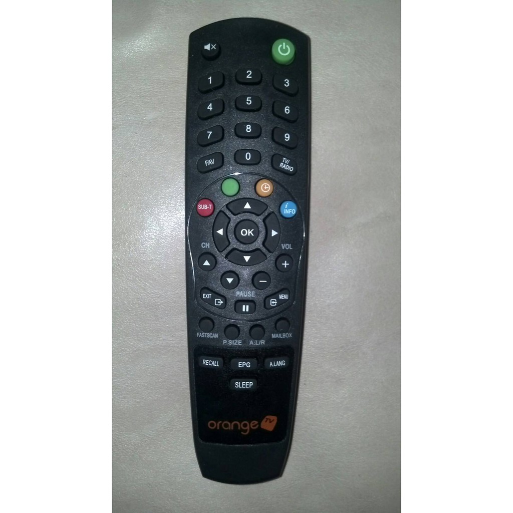 REMOTE RECEIVER ORANGE TV HITAM