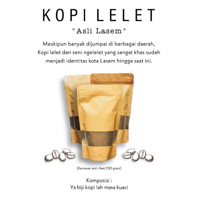 

Kopi *LELET* asli Lasem