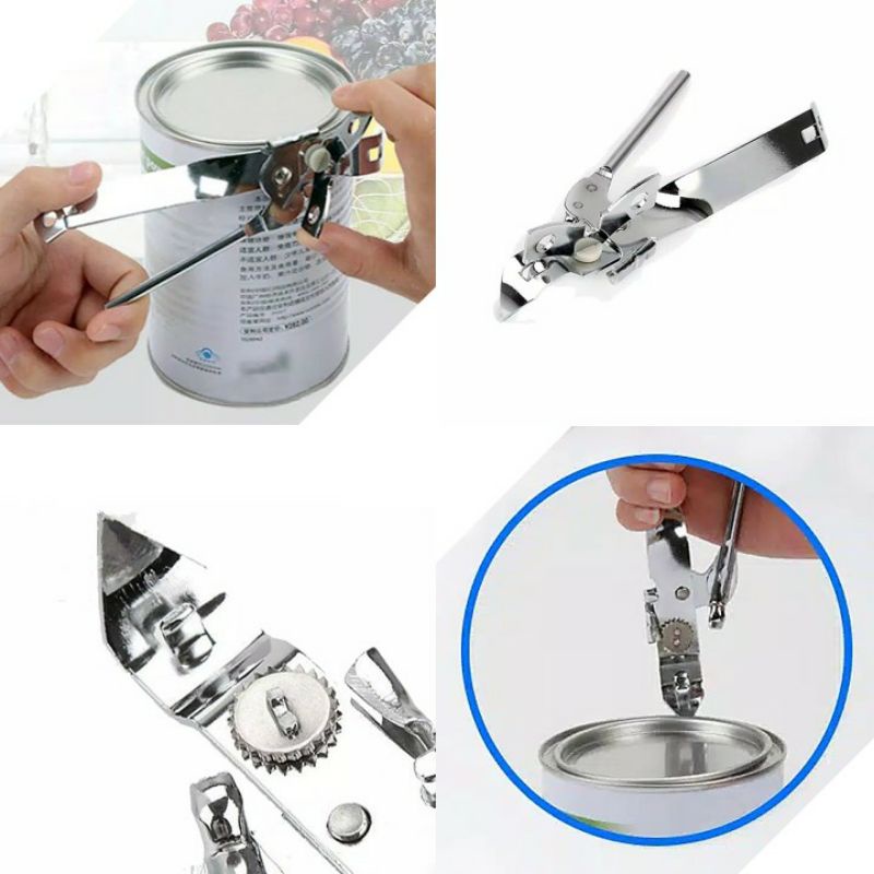 ~ PIYOSHI08 ~ Alat Pembuka Kaleng Bahan Stainless Steel Bukaan Tutup Botol Can Opener Stainless PD120