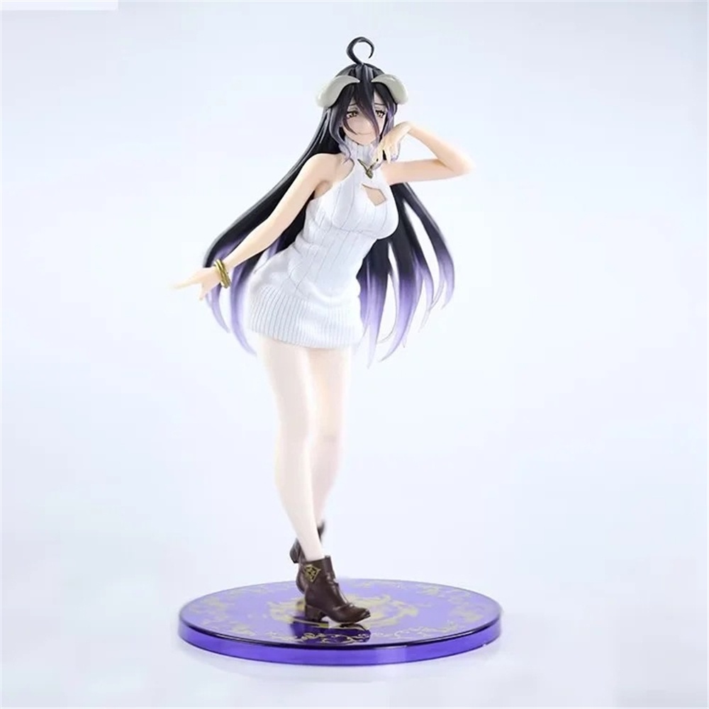 Mainan Action Figure Model Anime Overlord Albedo Bahan PVC Ukuran 22CM Untuk Anak