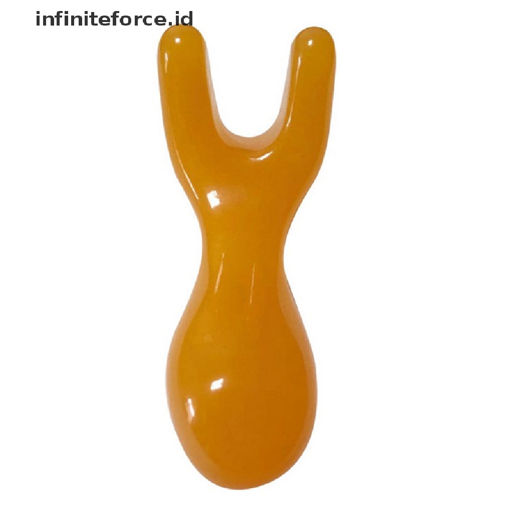 (infiniteforce.id) Alat Pijat Gua Sha Batu Quartz Rose Natural Untuk Wajah / Leher / Tubuh