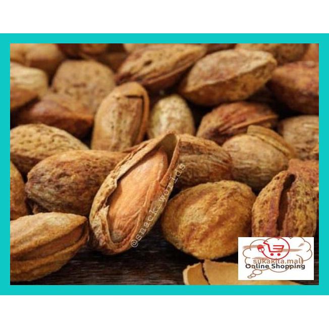 

U79Iytut- 500Gram Almond Roasted ( Kacang Panggang ) Usa California In Shell Bakar Ae5Wrf4-