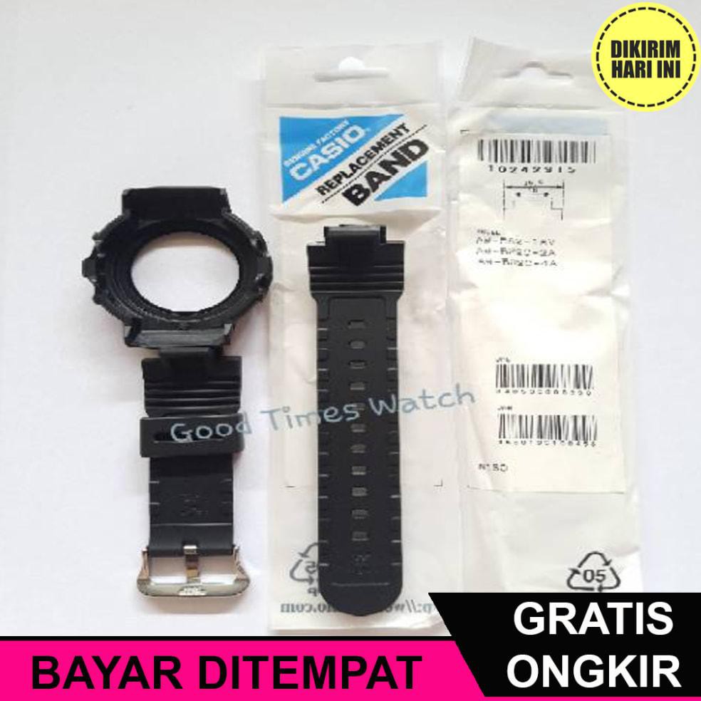(BAYAR DITEMPAT) OE4763 PAKET STRAP BEZEL G-SHOCK AW-582 CASIO ORIGINAL