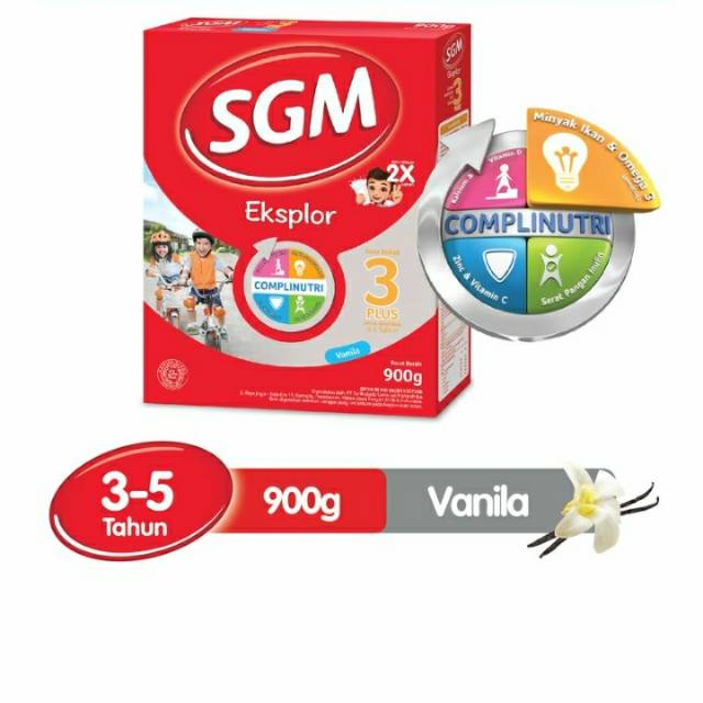 Sgm Eksplor 3 Plus Susu Pertumbuhan Presinutri Vanila / madu 900Gr