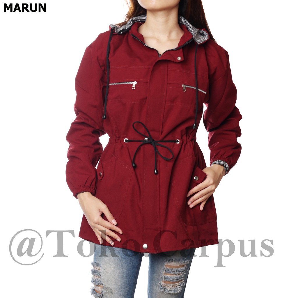 JAKET PARKA CEWE / WANITA MARUN TOKO CARPUS