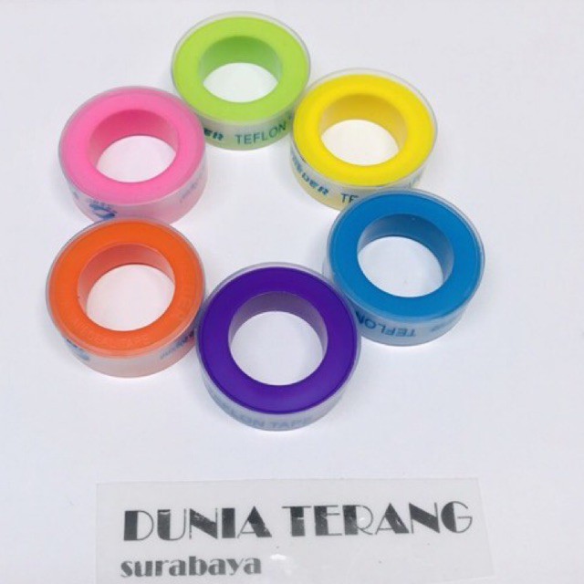 Seal Tape FREDER 1/2in - Isolasi Pipa 12mm Teflon Tape Sealtape Seltip Siltip Selotip Kran