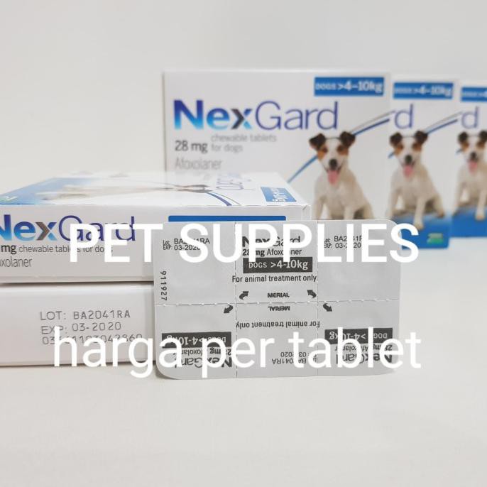 OBAT KUTU DAN DEMODEX ANJING, NEXGARD 4 - 10 KG