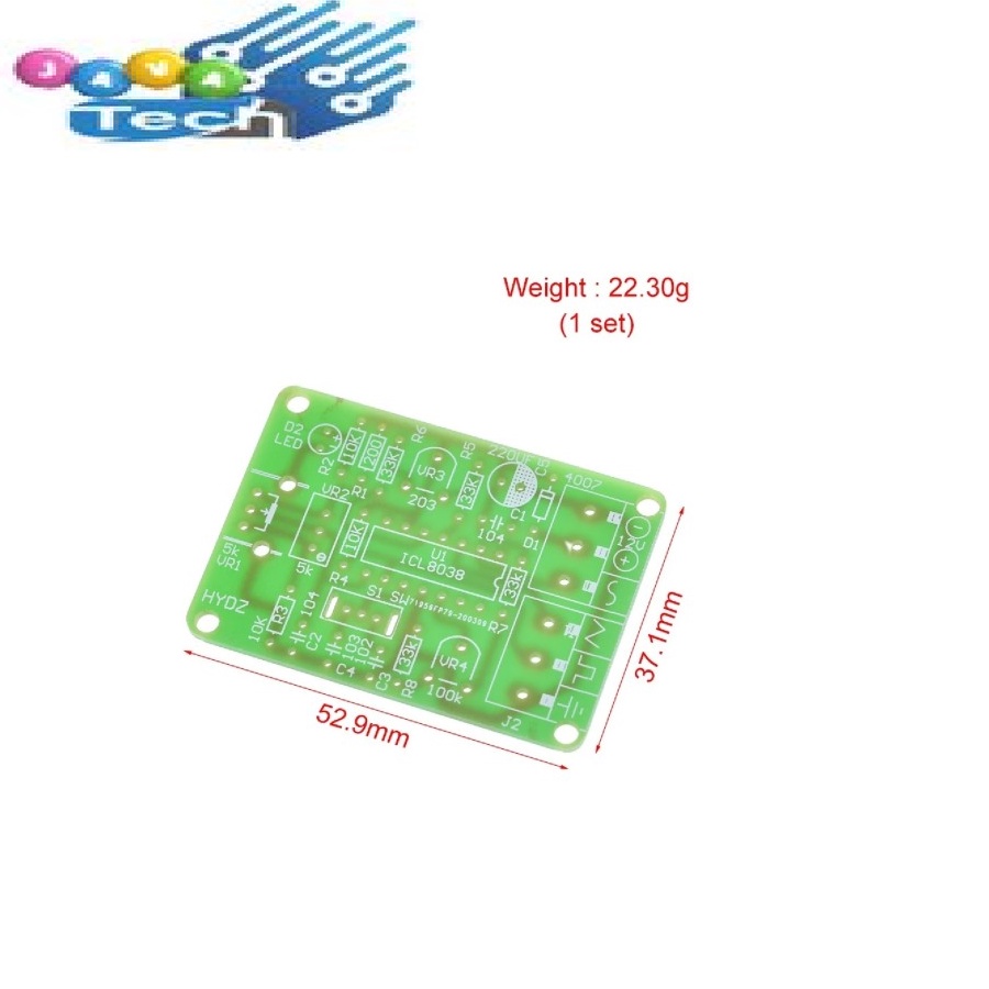 Modul ICL8038 Monolithic Function Signal Generator Sine SquareTriangle