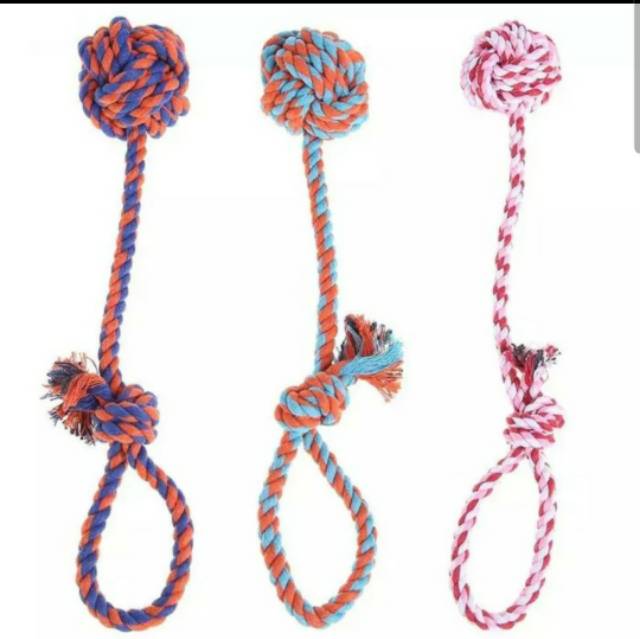 Mainan Gigit Anjing &quot;COTTON CHEW KNOT ROPE&quot; Cotton Rope Balls Toys