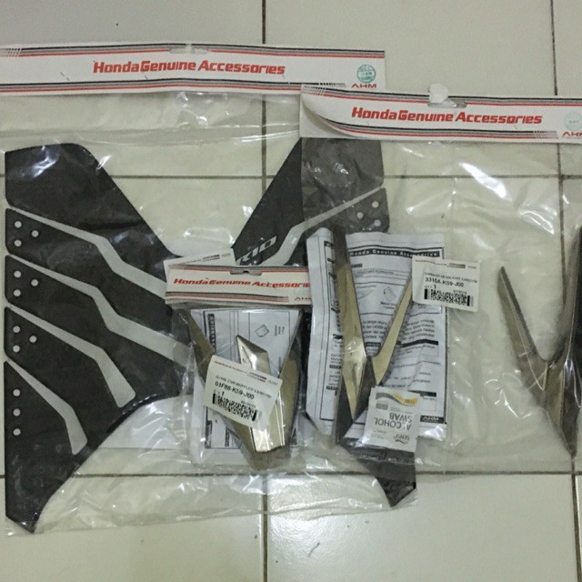 Paket Aksesoris Karpet VARIO + Garnis Headlight,Knalpot 125/150 2019-2021 Original AHM HONDA COD