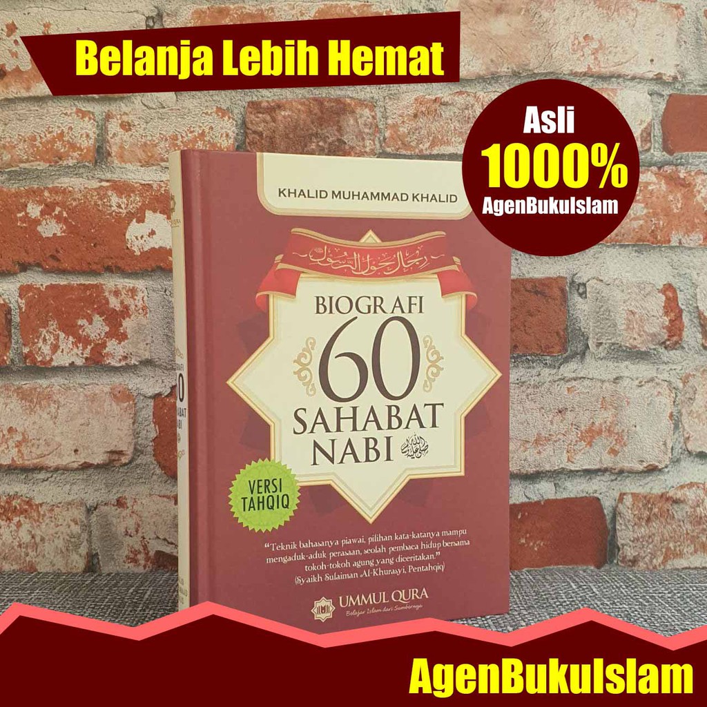 Buku Islam Biografi 60 Sahabat Nabi - Sirah Sahabat - Best Seller - Ummul Qura - 100% ORIGINAL