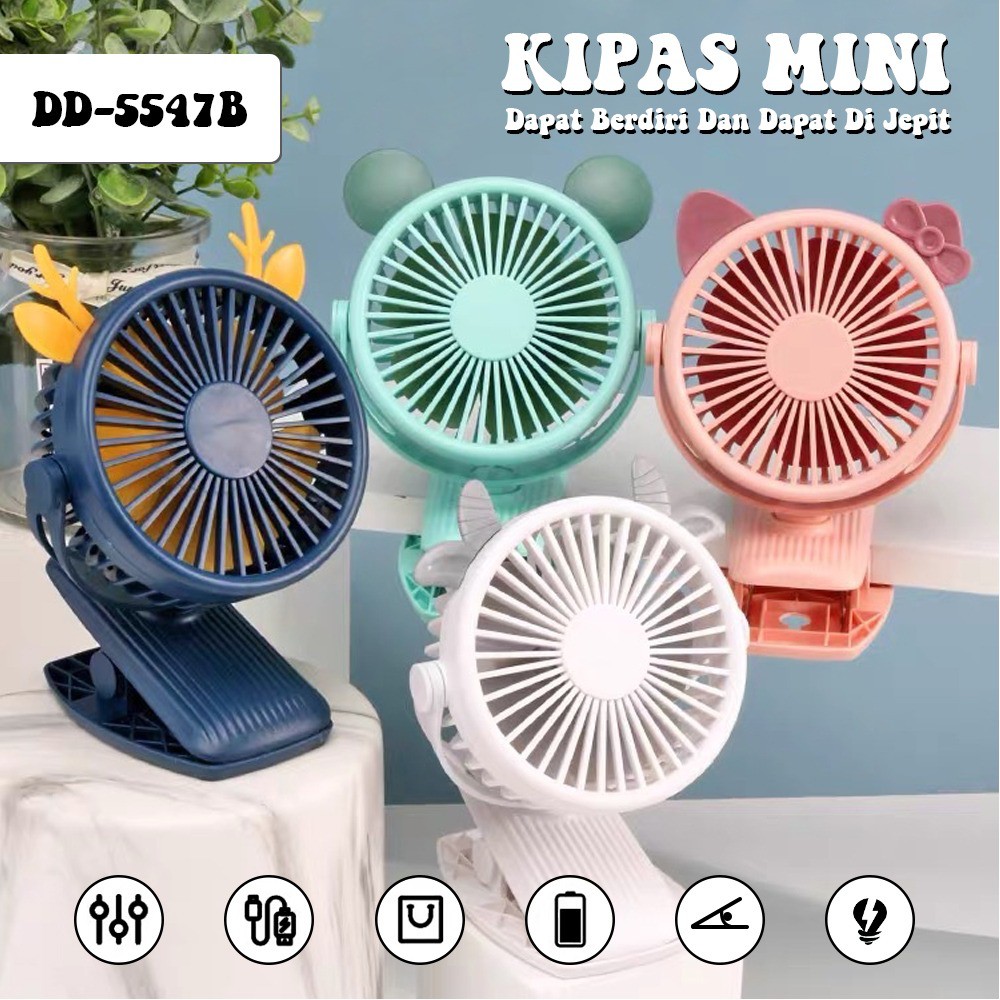 KIPAS ANGIN PUTAR MINI FAN KARAKTER