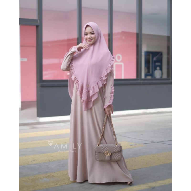 Amily Hijab Busana Muslim Dinar Dress