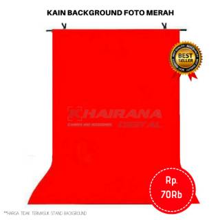 Kain Background Backdrop Latar Layar Foto Merah 1meter