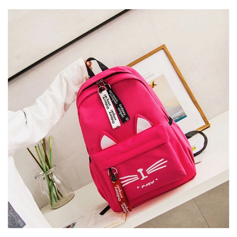 Tas Ransel Sekolah Tas gendong Anak SD SMP SMA Backpack Tas Wanita Punggung Pull Lapis