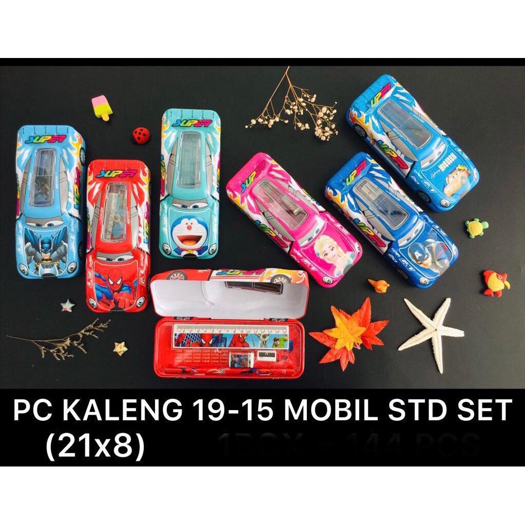 

AS888 - Kotak Pensil Kaleng 2 Susun / Pencil Case Bentuk Mobil Plus Isi Karakter Kartun. Murah 19-15