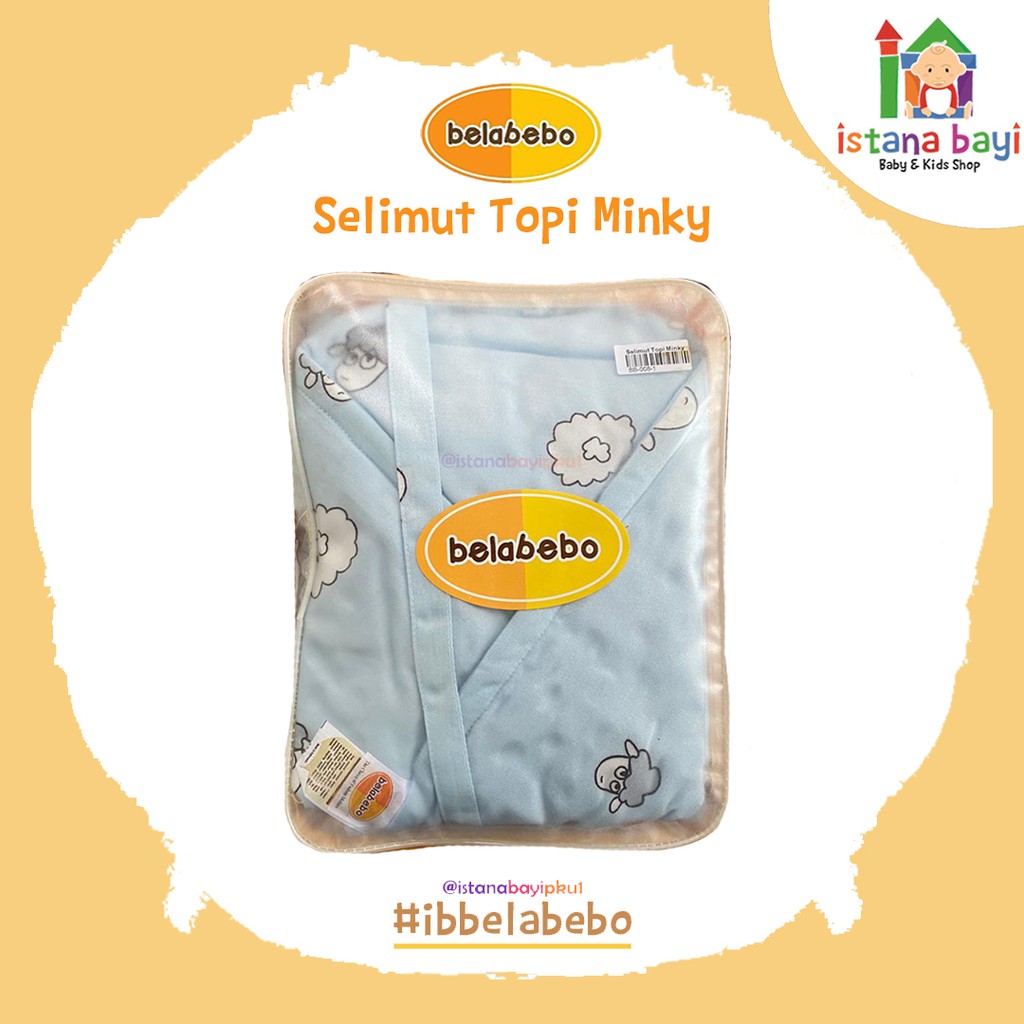 Belabebo Selimut Topi Minky/Selimut topi bayi