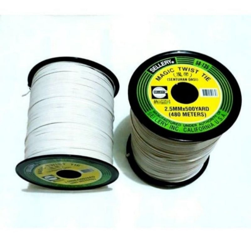 Kawat pengikat kabel per 10 meter sellery magic twist tie kawat masker dasi 2,5 mm