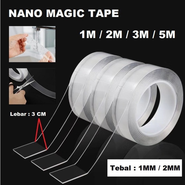 

Nano Double Tape Bening Transparan 1M 1 Meter