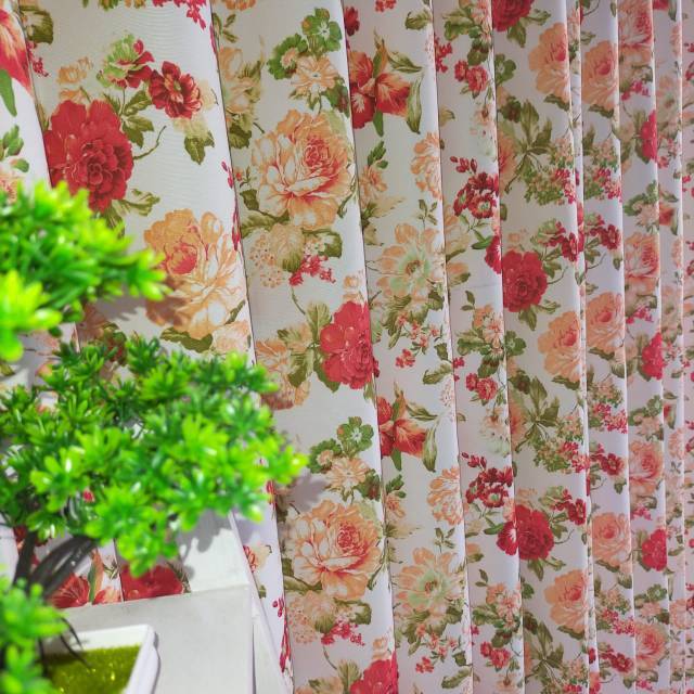 Gorden blackout shabby pink ungu hijau biru /gorden jendela/gorden pintu