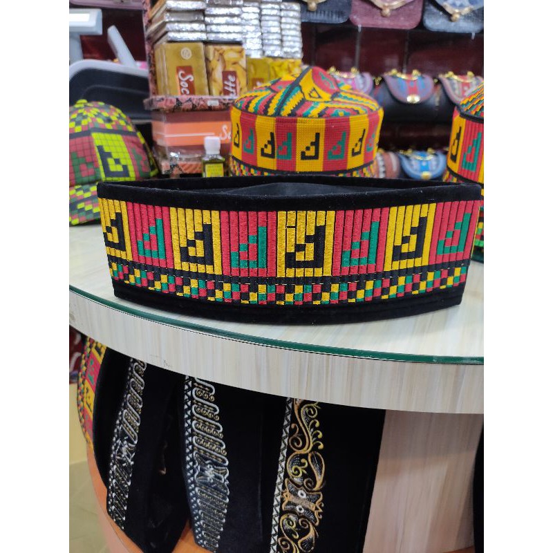 peci bordir khas Aceh | SONGKOK bordir meukeutop Aceh