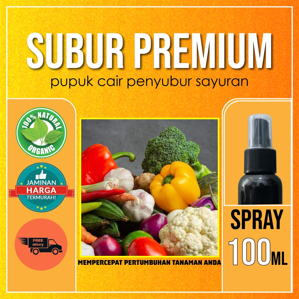 SPRAY SEMPROT SAYURAN 100 ML SUBUR Cairan Obat Cair Perangsang Vitamin Booster Sayur Premium Bagus M