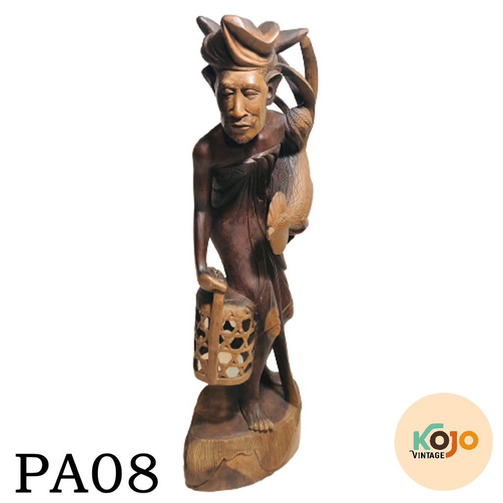 Patung Bali Pajangan Bali Ukiran Bali Souvenir Bali Dekorasi Rumah Antique Balinese Wood Sclupture